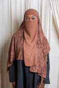 Mocha Print Niqab